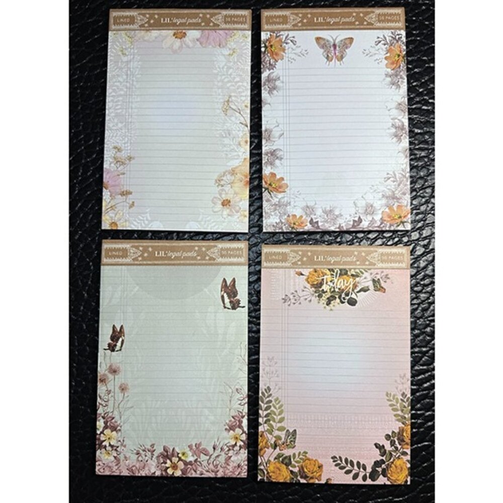 NWT Papaya Note Pads Bundle One Day, Cosmo Lace, Paisley Butterfly, Pink Bouquet